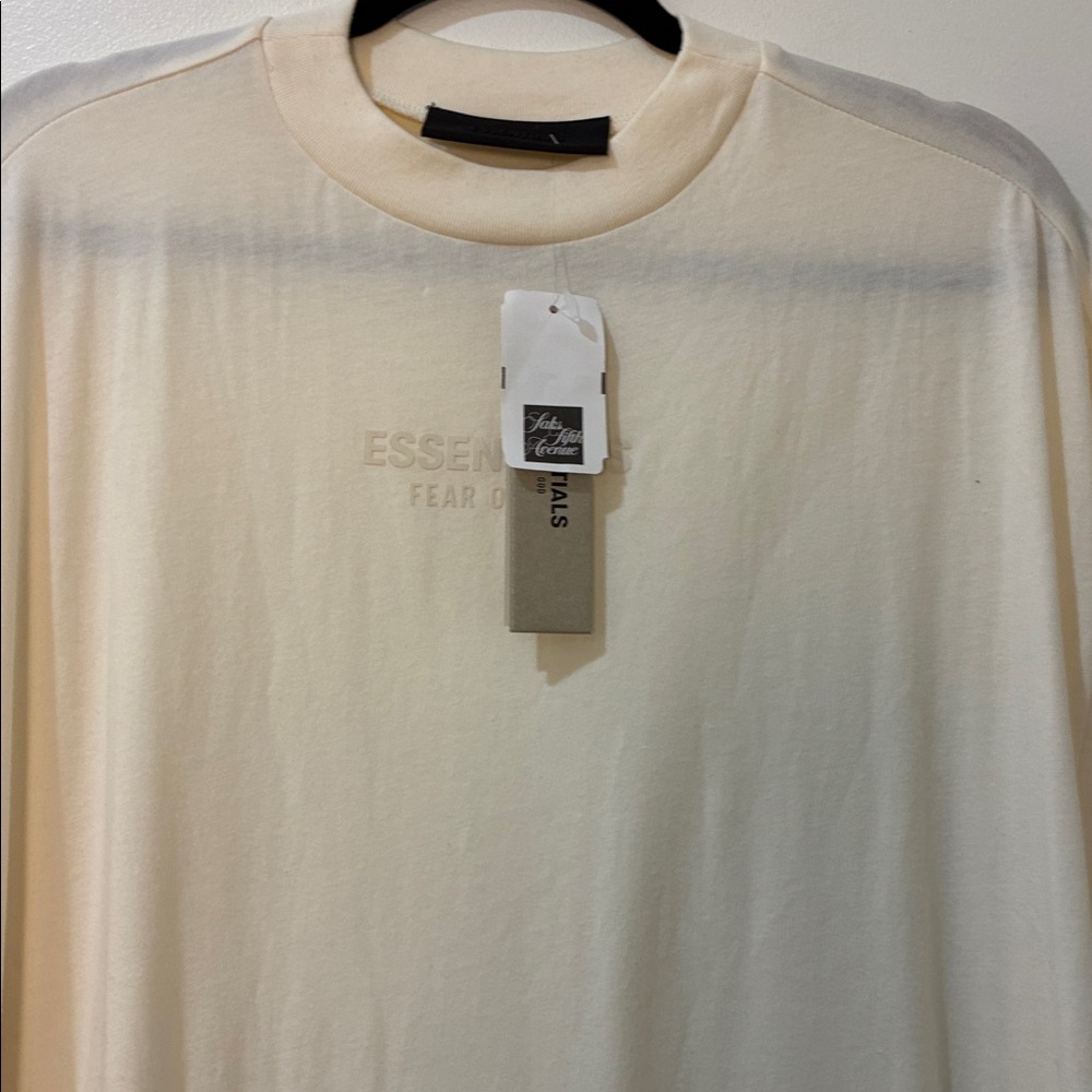 Essentials Womens Short Sleeve Maxi Dress in Cream with pockets - Picture 9 of 12